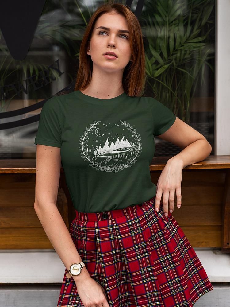 Mountain Night Landscape Women's T-shirt