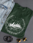 Mountain Night Landscape Women's T-shirt