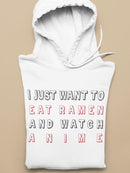 Ramen With Anime Men's Hoodie