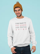 Ramen While Watching Anime Men's Sweatshirt