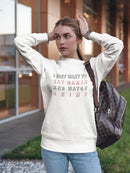 Ramen, While Watching Anime Women's Sweatshirt