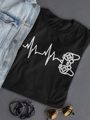 Controller Heartbeat Women's Shaped T-shirt