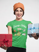 Merry Catmas Women's Shaped T-shirt