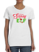 Sassy Elf Women's Shaped T-shirt