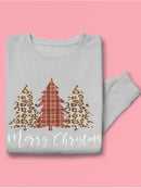 Merry Christmas Wrapped Pines Women's Sweatshirt