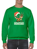 Merry Christmas Humans! Men's Apparel
