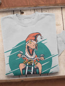 Biker Dinosaur Elf Men's Apparel