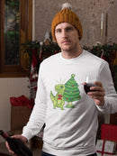 Christmas Dinosaur Men's Apparel