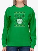 Sleepy Cat Reindeer Women's Apparel