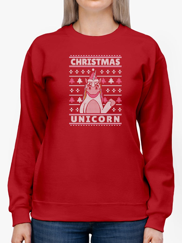 Christmas Unicorn Women's Sweatshirt