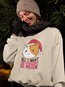 All I Want For Christmas Is Meow Women's Apparel