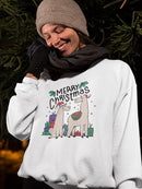 Merry Christmas Llamas Women's Apparel