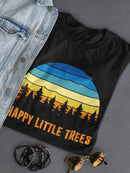 Happy Little Trees Women's Shaped T-shirt