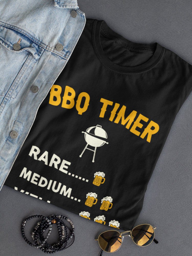 Bbq Timer Women's Shaped T-shirt