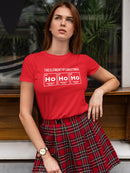 Christmas S Ho Ho Ho Women's Shaped T-shirt