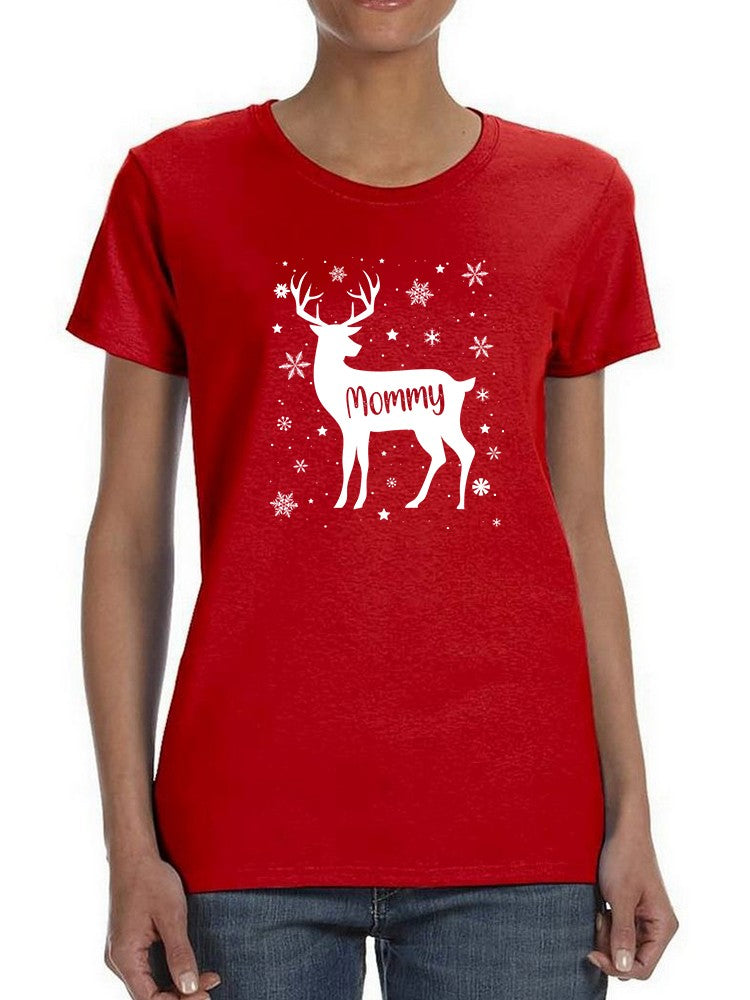 Deer Mommy Women's Shaped T-shirt