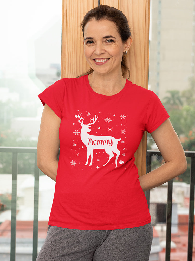 Deer Mommy Women's Shaped T-shirt