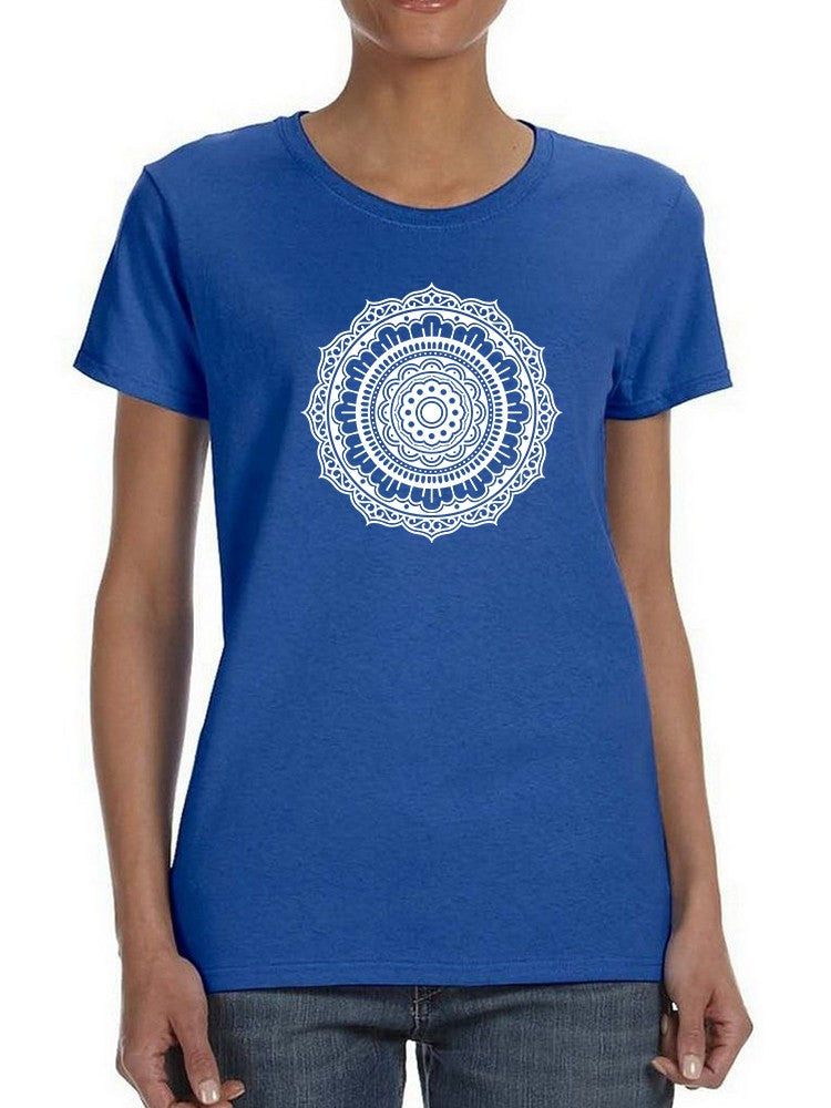 Circular Pattern Women's Shaped T-shirt