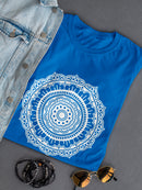 Circular Pattern Women's Shaped T-shirt