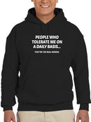Who Tolerate Me On A Daily Basis Hoodie Men's -GoatDeals Designs