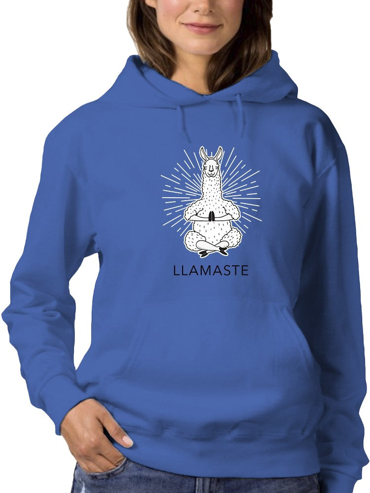 Llama Doing Yoga Hoodie Women's -GoatDeals Designs