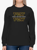 Pew Pew Sweatshirt Women's -GoatDeals Designs