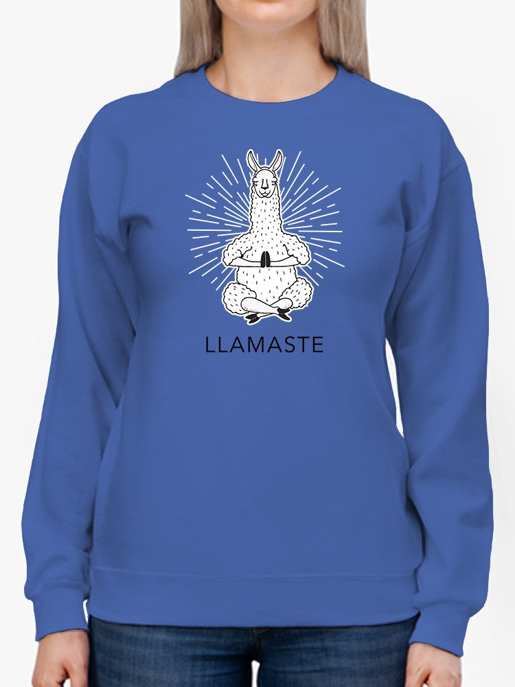 Namaste Llama Sweatshirt Women's -GoatDeals Designs