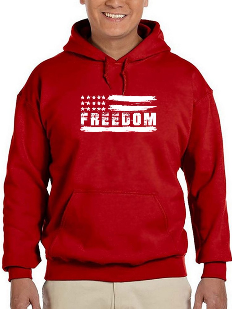 Freedom Flag Design Hoodie Men's -GoatDeals Designs