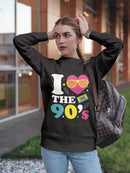 I Love The Nineties Sweatshirt Women's -GoatDeals Designs
