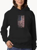 United States Vertical Flag Hoodie Women's -GoatDeals Designs
