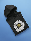 White Daisy Flower Hoodie Women's -GoatDeals Designs