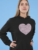 Lilac Heart Hoodie Women's -GoatDeals Designs