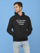 It's A Mess...I'm Not On My Bed. Hoodie Men's -GoatDeals Designs