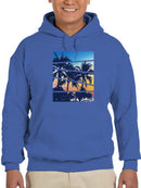 Tropical Sunset  Hoodie Men's -GoatDeals Designs