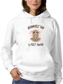 Cute Little Sloth Drawn Hoodie Women's -GoatDeals Designs