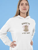 Cute Little Sloth Drawn Hoodie Women's -GoatDeals Designs