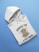 Cute Little Sloth Drawn Hoodie Women's -GoatDeals Designs