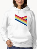 Cute Colorful Rainbow Hoodie Women's -GoatDeals Designs