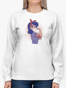 Cool Sketch Strong Woman Sweatshirt Women's -GoatDeals Designs