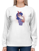 Cool Sketch Strong Woman Sweatshirt Women's -GoatDeals Designs