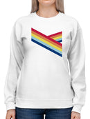 Lovely Rainbow Design Sweatshirt Women's -GoatDeals Designs