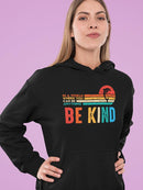 Be Kind Dolphin Hoodie Women's -GoatDeals Designs