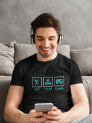 Eat, Sleep, Game Tee Men's -GoatDeals Designs