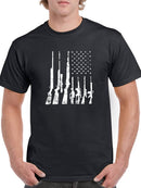 American Flag With Guns Tee Men's -GoatDeals Designs