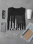 American Flag With Guns Tee Men's -GoatDeals Designs