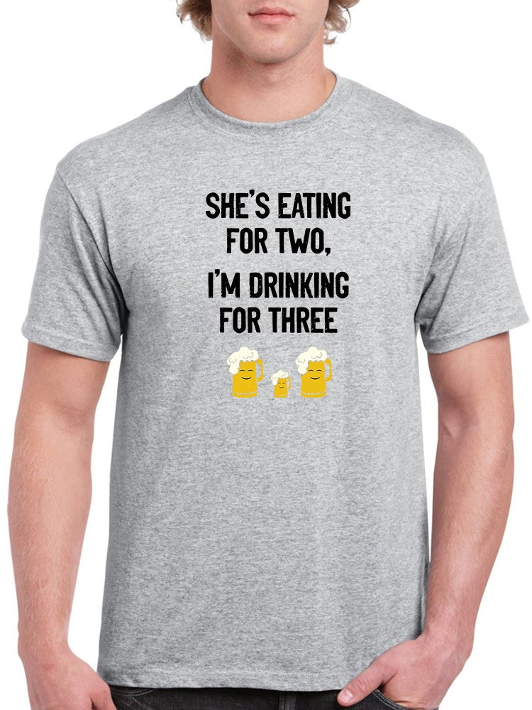 Drinking For Three Funny Quote Tee Men's -GoatDeals Designs
