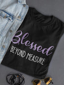 Blessed, Thankful Quote Shaped Tee Women's -GoatDeals Designs