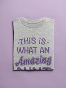 Amazing Aunt Funny Quote Shaped Tee Women's -GoatDeals Designs