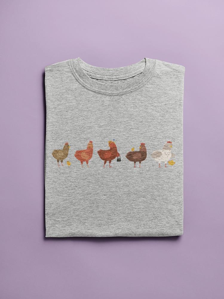 Trendy Hens With Chickens Shaped Tee Women's -GoatDeals Designs