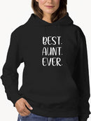 Best Aunt Ever Comic Font Hoodie Women's -GoatDeals Designs